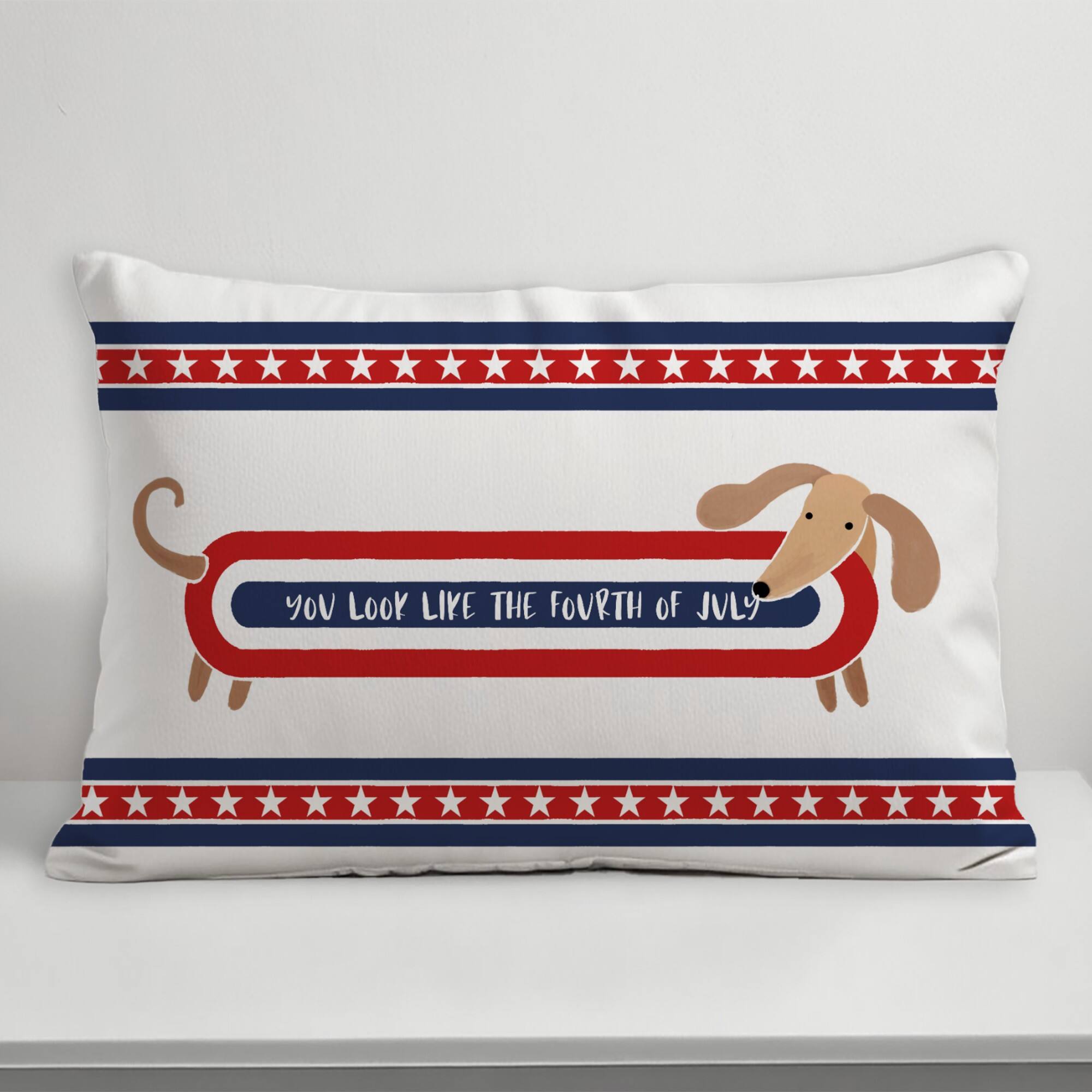 20" x 14" Like the Fourth of July Indoor Outdoor Pillow